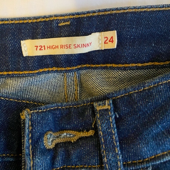 Levi’s 721 skinny jeans size 24 - Picture 3 of 4